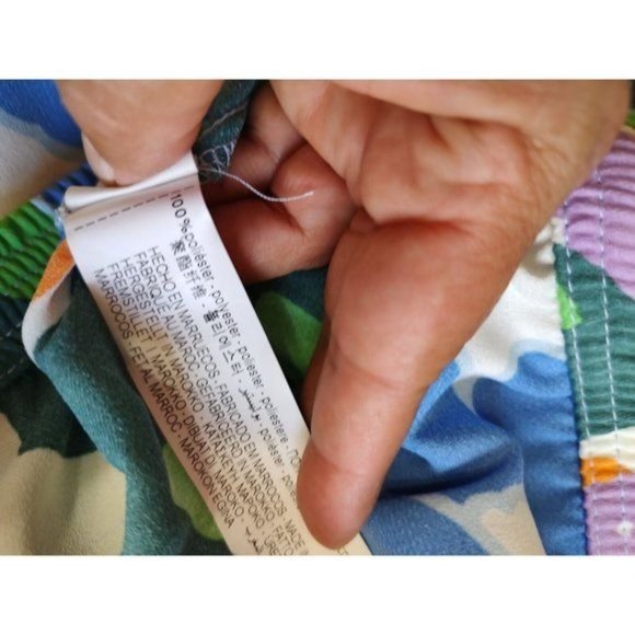 ZARA Floral Straight Leg Pants Groove Retro Bohemiam Hippie - Picture 11 of 11